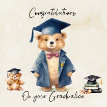 Congratulations On Your Graduation Square Greeting Card (Design 2)