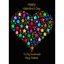 Personalised Valentines Day 'Soulmate' Verse Poem Greeting Card