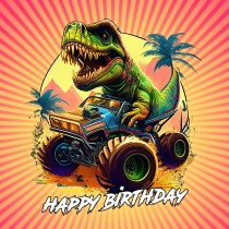 Dinosaur Funny T Rex Birthday Card 2