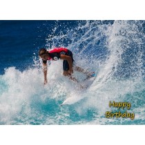 Surfing Birthday Card