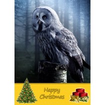 Owl christmas card