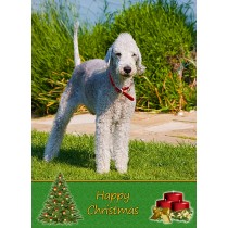 Bedlington Terrier Christmas Card