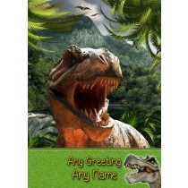 Personalised Dinosaurs Card