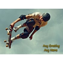 Personalised Skateboarding Card