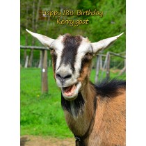 Personalised Goat Card
