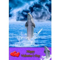 Dolphin Valentine's Day Card