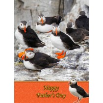 Puffin Father's Day Card 