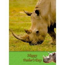 Rhino Father's Day Card 