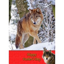 Wolf Father's Day Card