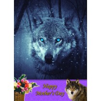 Wolf Mother's Day Card