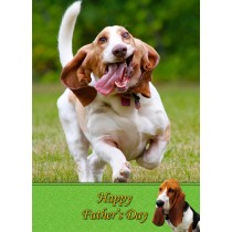 Basset Hound Father's Day Card
