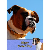 Boxer Father's Day card