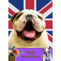 Bulldog Mother's Day Card