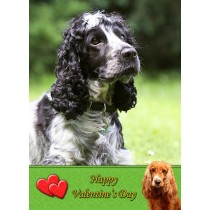 Cocker Spaniel Valentine's Day Card