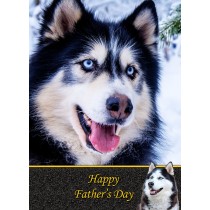 Husky Father's Day Card