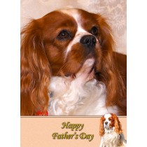 Cavalier King Charles Spaniel Father's Day Card