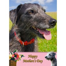 Lurcher Mother's Day Card