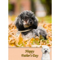 Poodle Father's Day Card