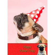 Pug Father's Day Card