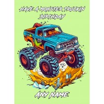Personalised Monster Truck Birthday Card 3