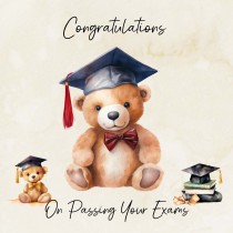 Congratulations On Passing Your Exams Square Greeting Card (Design 1)