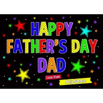 Personalised Fathers Day Card (Dad)