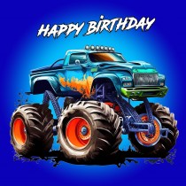 Monster Truck Birthday Card 3
