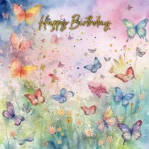 Pastel Butterfly Watercolour Birthday Card 3