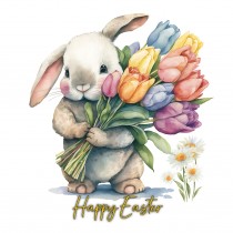 Bunny Rabbit Watercolour Easter Card 3