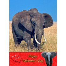 Elephant Valentine's Day Card