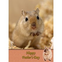 Gerbil Father's Day Card