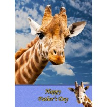 Giraffe Father's Day Card