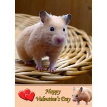 Hamster Valentine's Day Card