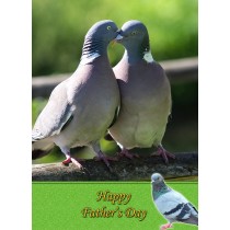 Racing Homing Pigeon Father's Day Card