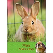 Rabbit Father's Day Card