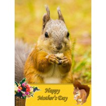 Squirrel Mother's Day Card