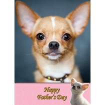 Chihuahua Father's Day card