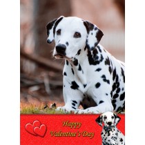Dalmatian Valentine's Day Card