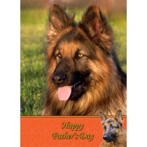 German Shepherd Father's Day Card
