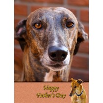 Greyhound Father's Day Card