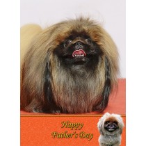 Pekingese Father's Day Card
