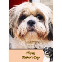 Shih Tzu Father's Day Card