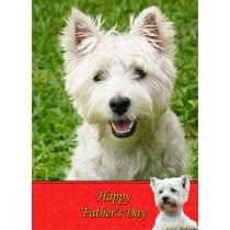 Whippet Father's Day Card