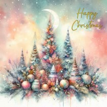 Scenery Art Christmas Greeting Card (Design 4)