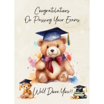 Congratulations On Passing Your Exams Greeting Card (Design 2)
