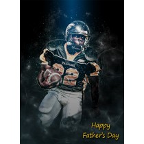 American Football Fathers Day Card