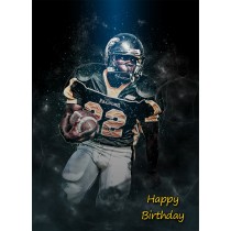American Football Birthday Card