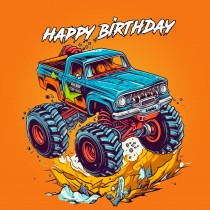 Monster Truck Birthday Card 4
