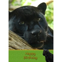 Black Panther Birthday Card