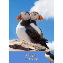 Puffin Birthday Card